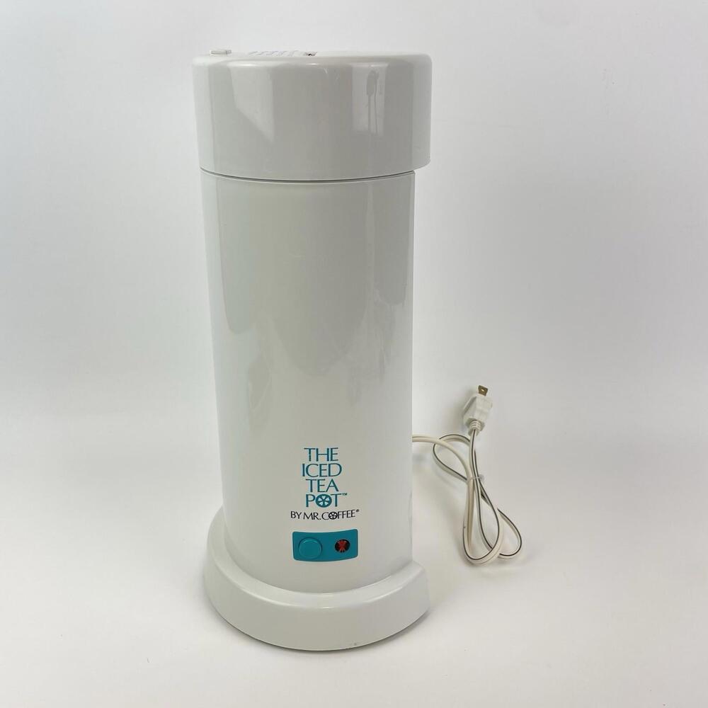 Mr. Coffee Iced Tea Maker 2 Quart TM1.7 Blue White Base Unit Only - No Pitcher